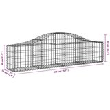  Lučne gabionske košare 14 kom 200x30x40/60 cm pocinčano željezo | shoptok.hr