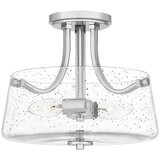 Elstead Lighting Elstead Quoizel Hollister Stropna svetilka Bowl Semi Stropna svetilka iz poliranega niklja, (22098629) | Shoptok.si