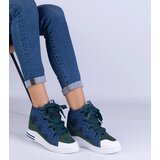 Gemre Gralina women's navy sneakers with thick laces | Shoptok.si