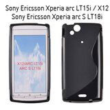  Gumijasti / gel etui S-Line za Sony Ericsson Xperia arc / Xperia arc S - črni | Shoptok.si