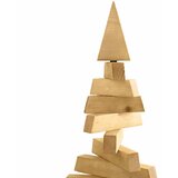  Božićna drvca s stalakom Smeđa 210 cm Masivna borovina | shoptok.hr