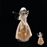 Ad trend Kipec angelček z led lučko 8,5x6xh16cm / keramika, (5000198016) | Shoptok.si