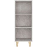  Komoda siva boja betona 34 5x32 5x90 cm od konstruiranog drva | shoptok.hr