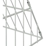  Kavez za piliće Srebrno 430 x 100 x 85 cm Cinkani čelik | shoptok.hr