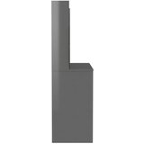  Stolić za šminkanje LED 100 x 40 x 135 cm MDF sjajni sivi | Eponuda.com