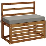  Jastučić za klupu SOEST 100% poliester Siva 60 x 40 x 8 cm Slike