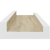  Zidne police 4 kom bijele i boja hrasta sonome 40 x 9 x 3 cm | Eponuda.com