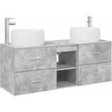  Set namještaja za kupaonicu 3 kom. Betonska siva 49,5 x 44,5 x 66 cm | shoptok.hr