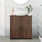  Kupaonski ormar s pohranom Smeđi hrast 61 x 35 x 64 cm | shoptok.hr