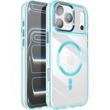 AVIZAR Ovitek za iPhone 17 Pro, kolekcija Crystal Color, združljiv z MagSafe, Turkizna, (5000189521) | Shoptok.si