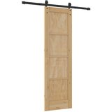  Klizna vrata Prirodna 61 x 198,5 cm Masivna borovina | shoptok.hr