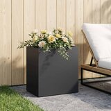  Vrtna saksija Crna 50 x 30 x 40 cm Čelična vrata | shoptok.hr