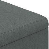  Shranjevalna tabureta Temno siva 80 x 80 x 45 cm blago, (5000208416) | Shoptok.si