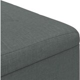  Stolica s dugmadi s jastukom Tamno siva 80 x 80 x 45 cm tkanina | shoptok.hr