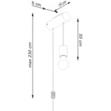  Sollux SL.1644 - Zidna lampa NIMBI 1xE27/15W/230V bukva | Eponuda.com