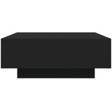  Stolić za kavu s LED svjetlima crni 80x80x31 cm | Eponuda.com
