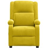  Električni naslonjač žuti baršunasti | shoptok.hr