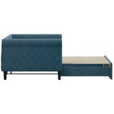  Dnevni krevet na razvlačenje plavi 90 x 200 cm baršunasti | shoptok.hr