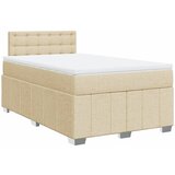 Maison Chic Box spring postelja - Vzmetna postelja z vzmetnico krem 120x190 cm blago SL18135, (21885511) | Shoptok.si