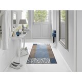 wash+dry TEKAČ Florita blue 75/190 cm potiskano modra, rjava, bela | Shoptok.si