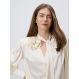 Reserved Bluza s ukrasnim vezanjem - krem | shoptok.hr