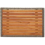  3-dijelna vrtna garnitura od poliratana s jastucima siva | shoptok.hr