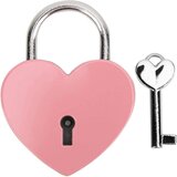 Venisymlis Ključavnica, Kovinska Ključavnica V Obliki Srca S Ključem, Kovinska Ključavnica Za Škatlo Za Nakit V Dnevniku Prtljage (2 Kosa, Roza), (22124714) | Shoptok.si