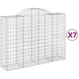  Lučne gabionske košare 7 kom 200x50x140/160cm pocinčano željezo | Eponuda.com