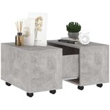  Klubska mizica betonsko siva 60x60x38 cm iverna plošča, (20712645) | Shoptok.si