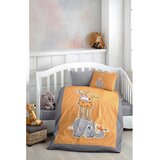 Mila Home Bombažna otroška posteljnina za otroško posteljico z rjuho/4-delna 100x150 cm Orange Animal – | Shoptok.si