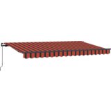 vidaXL Skrovita tenda Žuta i narančasta i bijela 3 x 2 metra | shoptok.hr