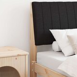 vidaXL Tapecirani uzglavlje Crna 80 cm Čvrsto borovo drvo Cijene