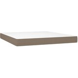 vidaXL Krevet s oprugama i madracem smeđesivi 180x200 cm tkanina | shoptok.hr