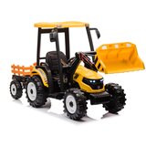  Traktor na akumulator s prikolicom MEGA D68 - žuti | shoptok.hr