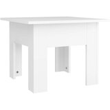Maison Chic Klubska mizica - kavna mizica - Nizka mizica bela 55x55x42 cm iverna plošča, (21754380) Cene