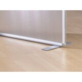 magnetoplan Predelna stena, z matirano polikarbonatno šipo, VxŠxG 1800 x 1000 x 350 mm | Shoptok.si