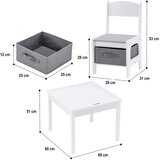 Kinder Home dečiji sto sa 2 stolice, dvostrani, drveni set z | Eponuda.com