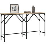 vidaXL Konzolna mizica sonoma hrast 140x29x75 cm inženirski les | Shoptok.si