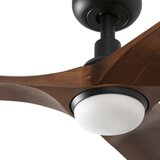 Faro 33806WT-1TW - LED prigušiva za ventilator HEYWOOD S 10W/230V drvo/crna prečnik 90 cm WT+DO | Eponuda.com