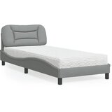 vidaXL Krevet s madracem svjetlosivi 80x200cm tkanina Cijene