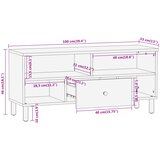  ormarić 100 x 33 x 46 cm od masivnog drva manga | shoptok.hr