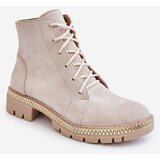Lewski Shoes Flat Boots 3285 Light beige Cijene