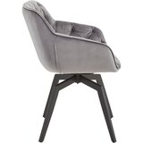 Livetastic NASLANJAČ, les, kovina, tekstil črna, temno siva | Shoptok.si