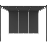  Vrtna sjenica s bočnim zastorom 4 x 3 x 2,25 m antracit | shoptok.hr