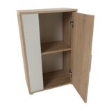 Kondela Dnevni regal, hrast sonoma/bel, KEVIN | Shoptok.si