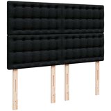  Otomanski okvir kreveta s madracem crni 140x200cm od tkanine | shoptok.hr