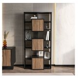Hanah home polica za knjige monaco black light walnut | ePonuda.com