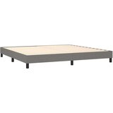  Krevet s oprugama i madracem tamnosivi 200 x 200 cm od tkanine | shoptok.hr
