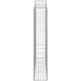 Lučne gabionske košare 2 kom 200x30x160/180cm pocinčano željezo | shoptok.hr