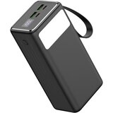 Power bank 40000 mAh 65W PD 2xUSB-A + 2xUSB-C sa LED svetiljkom i USB-C kablom 1m | Eponuda.com